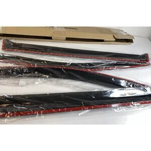 YQAUTEC Black Rain Guards Window Visor Shade for 2014-2019 Toyota Highlander